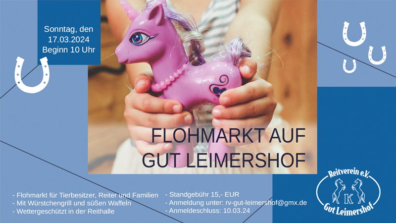 Flomarkt auf Gut Leimershof am 17.03.24 – jeder darf&nbsp;mitmachen!