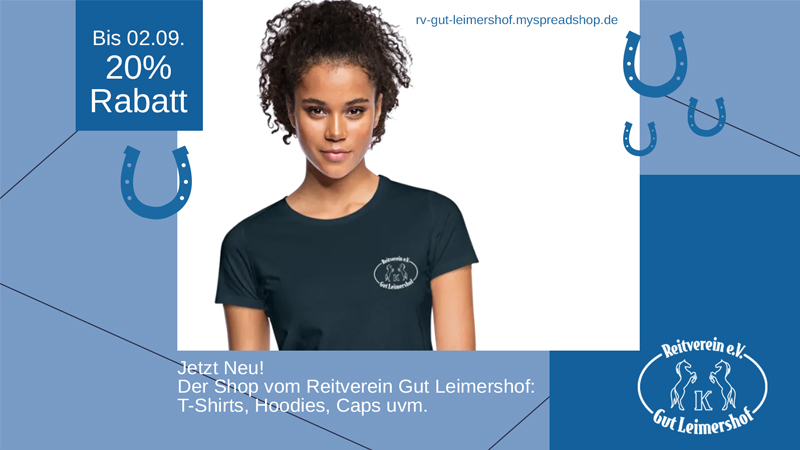 20% Rabatt bis 02.09.24 im neuen Reitverein&nbsp;Shop
