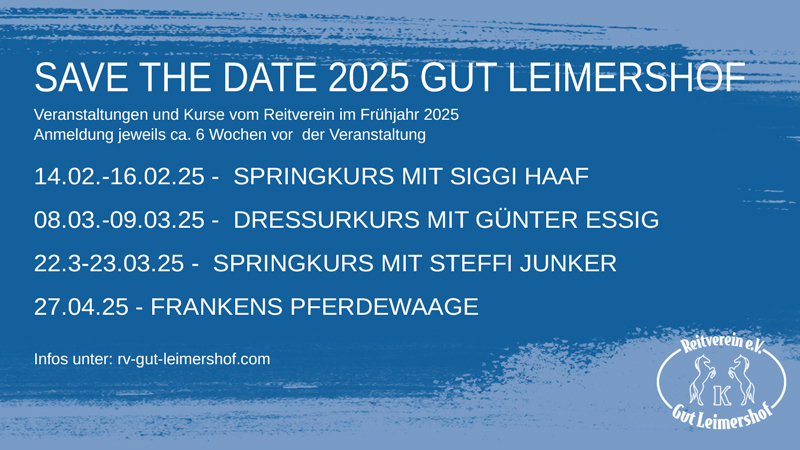 Save the Date: Unsere Veranstaltungs- Highlights im Frühjahr&nbsp;2025