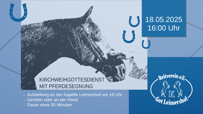 Einladung zur Pferdesegnung am&nbsp;18.05.25