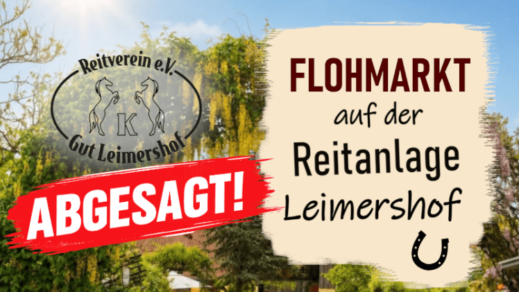 Flohmarkt am 26. Juli 2026&nbsp;abgesagt!