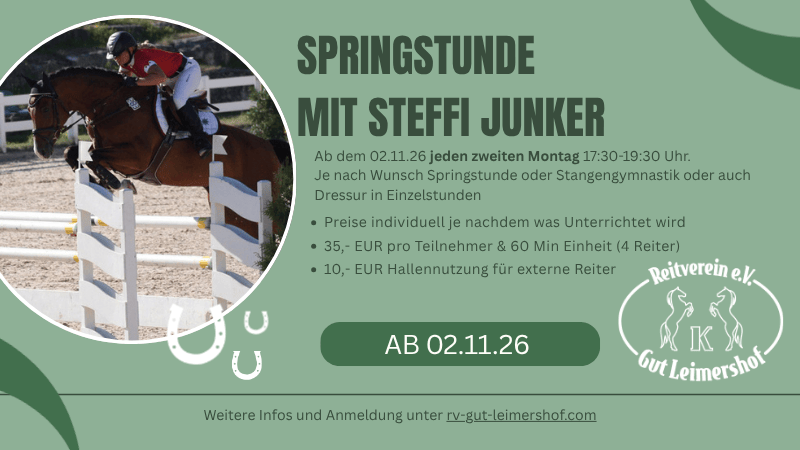 Ab 02.Nov.26 Springstunde mit Stefanie&nbsp;Junker